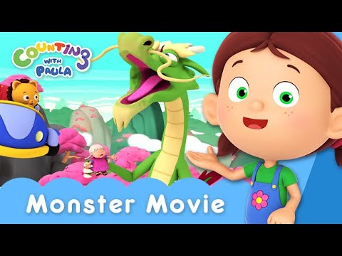Actors in a Monster Movie! 🧌👾 | Counting with Paula S6 | Kids Cartoon | #Animation