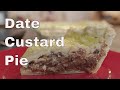 Date Custard Pie Recipe
