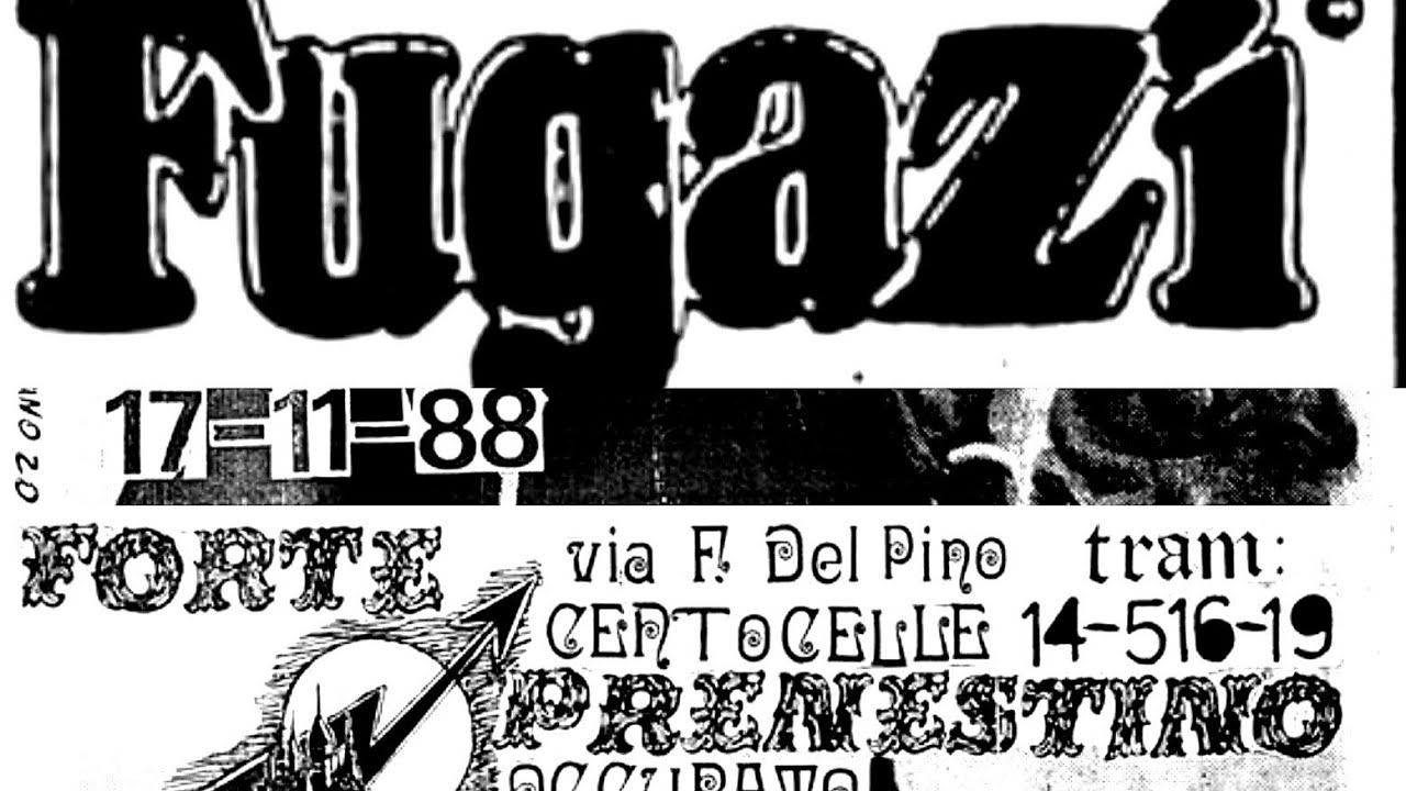 Fugazi - Forte Prenestino, Roma, Italy, 17 nov 1988