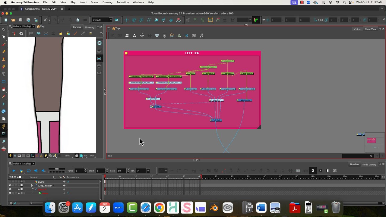Rigging a 360 Character in Harmony Premium Part 3: clean up art layers ...