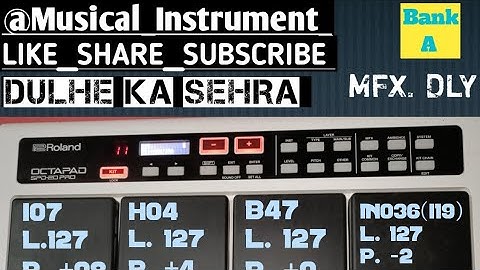 Super Dholak patch || Roland spd 20 | spd 20x || spd20 pro || dulhe ka sehra suhana lagta hai ||