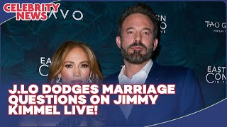 J Lo Dodges Marriage Questions on Jimmy Kimmel Live! I Celebrity News