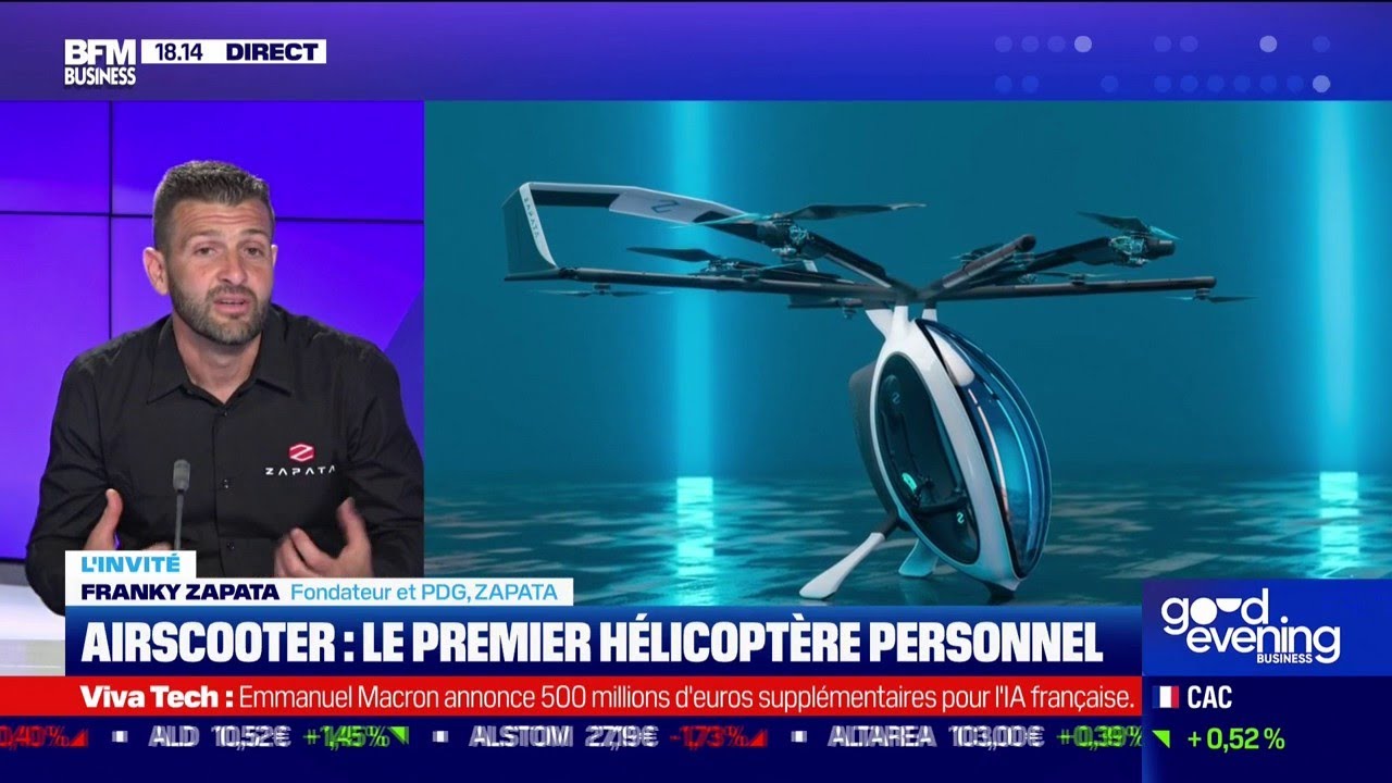 Zapata dévoile son scooter volant - Aerobuzz : Aerobuzz