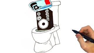 Drawing Skibidi toilet transform in woofer and cameraman | Skibidi toilet | Skibidiman