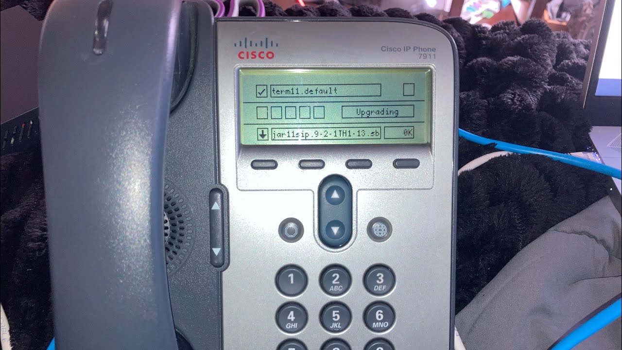 Cisco 7911 IP Phone First Setup - YouTube