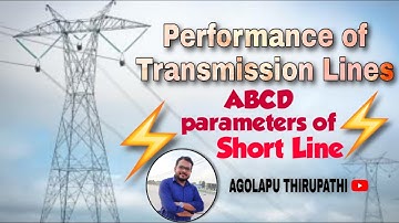 ABCD parameters of short transmission lines | Power systems