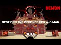 Demon  best offline defence with 6 bunker for 46 man in rust