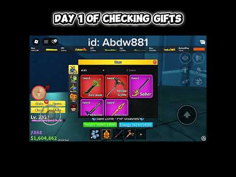 Day 1 of checking gifts id: Abdw881#bloxfruit#roblox