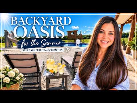 SUMMER BACKYARD MAKEOVER - PART 2 OUTDOOR SEATING AND POOL STORAGE SOLUTIONS