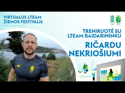 Treniruotė su baidarininku