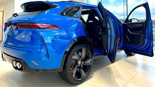 2024 Jaguar F-Pace P550 SVR 575 Edition in Velocity Blue | Interior and Exterior Review [4K] HDR