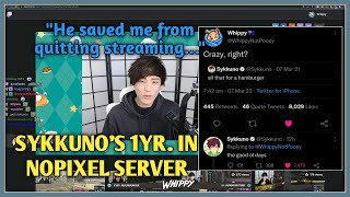 Whippy Reacts To Sykkuno Thanking Him as he Remembered Yuno's First Day in Los Santos || 1YR. in GTA