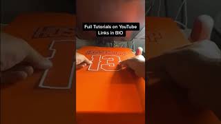 Custom baseball uniform with a Cricut! #shorts #baseball #cricut #cricutideas #sidehustle #diy