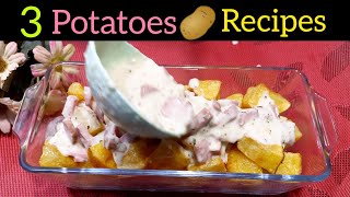 Crispy Fried Potatoes Se 3 Types Of Potatoes Recipes Banaen | Simple And Easy Cooking