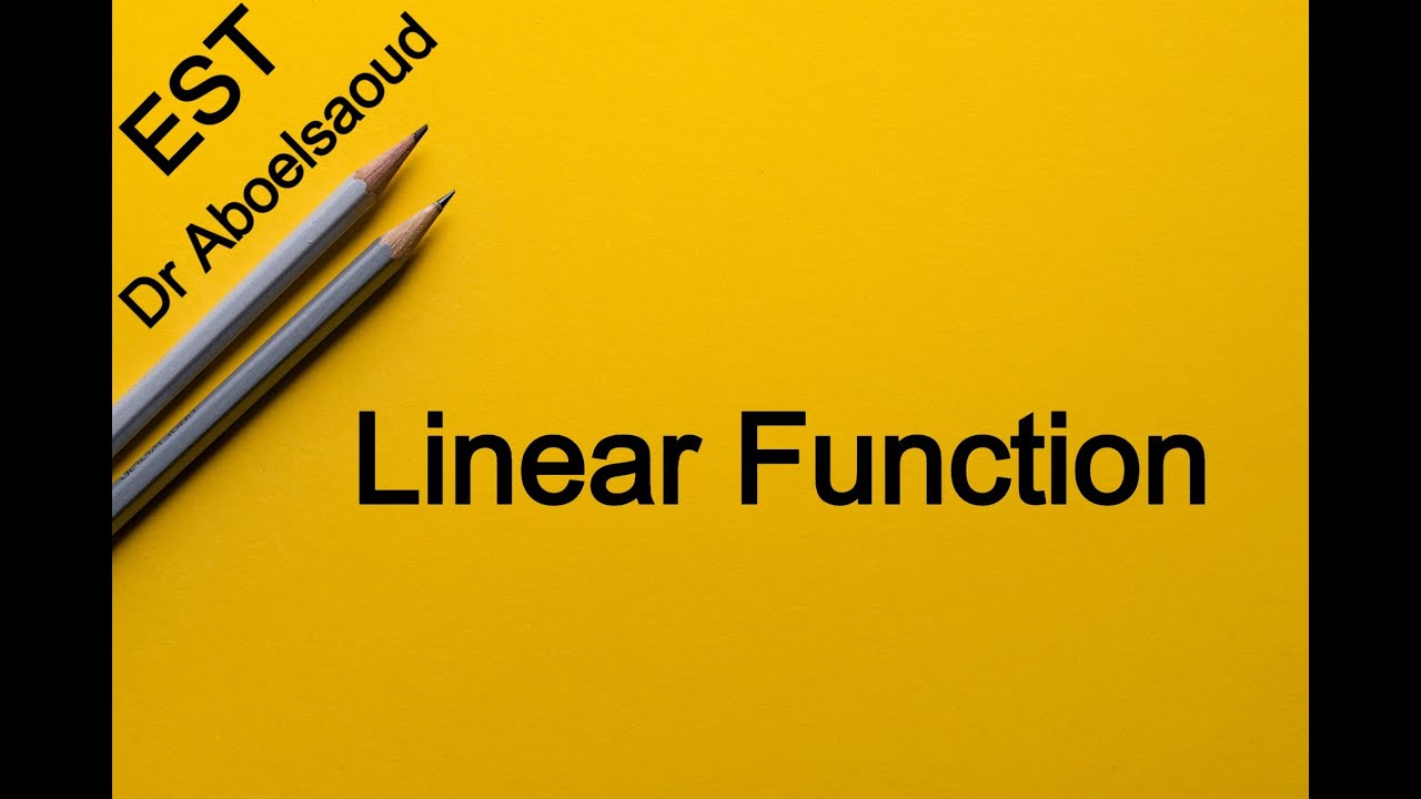 EST | Lesson 1  |  Linear function with Slope-intercept form