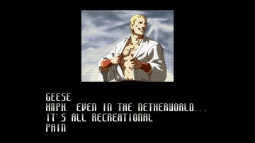 SNK vs. Capcom: SVC Chaos - Geese Howard Ending