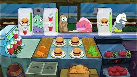 SpongeBob: Krusty Cook-Off - The Krusty Krab - Level 10 - No Boosters - FULL STORY - CaroGamesNL