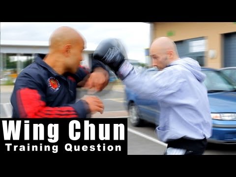 wing chun techniques - how you can deal with a boxers jab hook. Q37