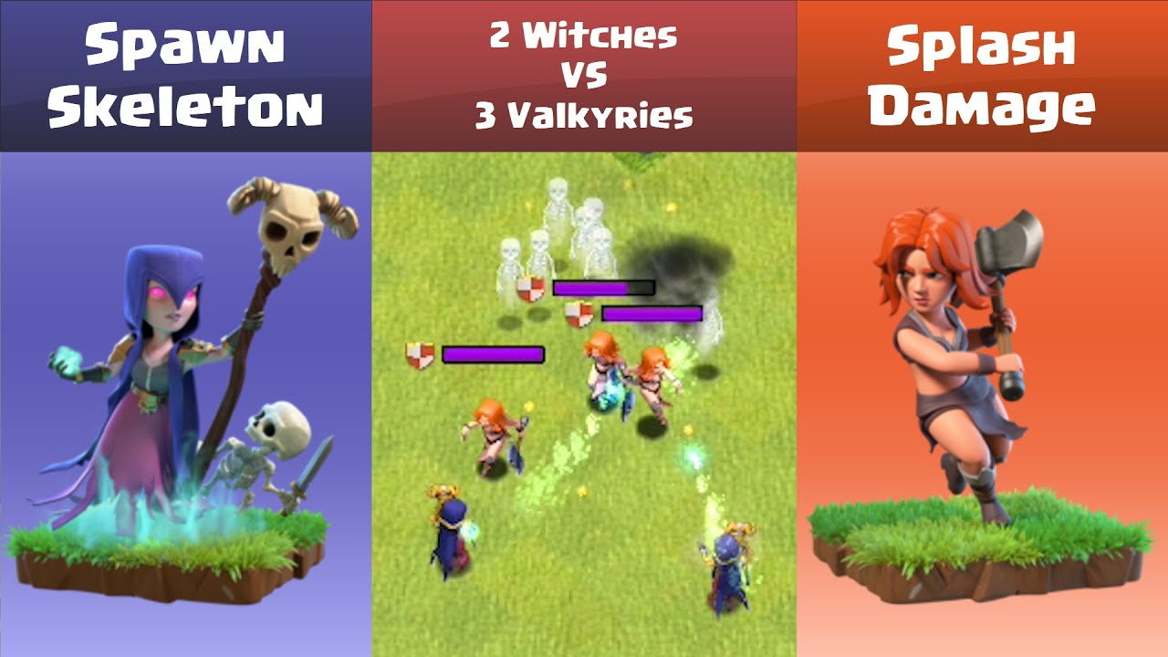 Every Level Witch VS Every Level Valkyrie Clash of Clans - YouTube.