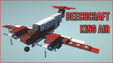 Minecraft Airplane Tutorial: How to Make a Beechcraft King Air