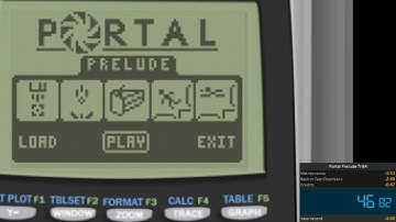 Portal: Prelude TI-84 CreditsWarp% Run [0:39.27]