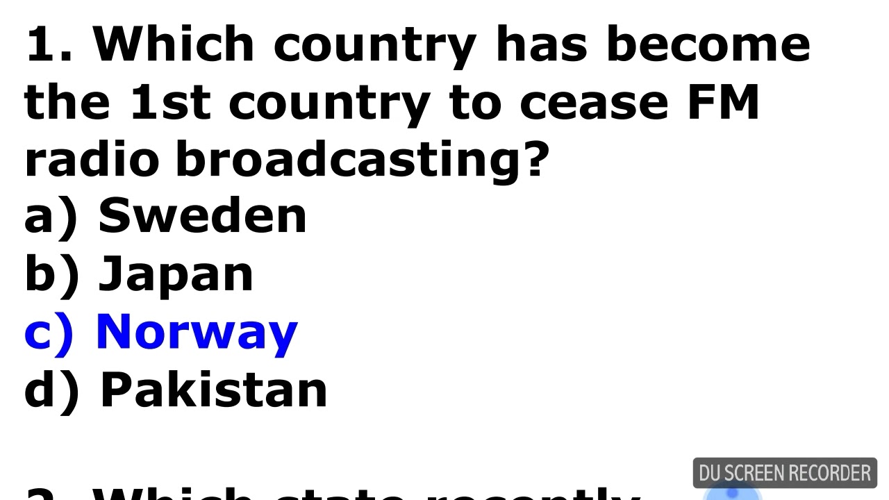 Best 50 Current Affairs Questions with Answers YouTube