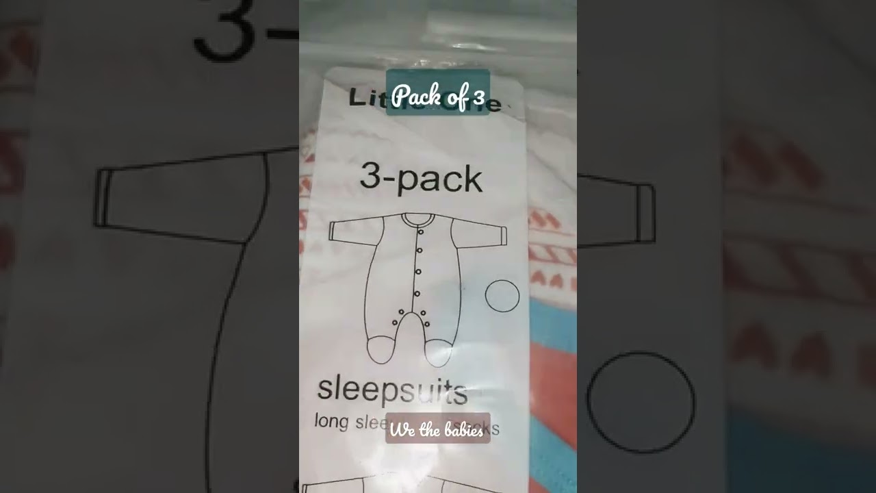 Pack of 3 suits-Organic cotton stuff for babies-Romper-full sleeves Romper-Long sleeves with Socks