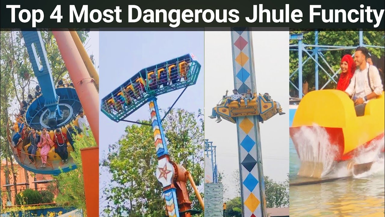 Top 4 Dangerous Jhule Funcity 😱 - YouTube