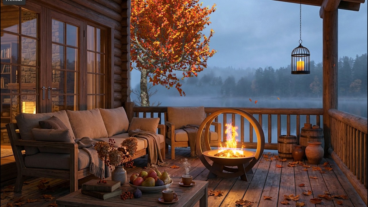Cozy Autumn Fireplace 8 Hrs🔥 Crackling Fire Sounds for Peaceful Sleep [No Music]