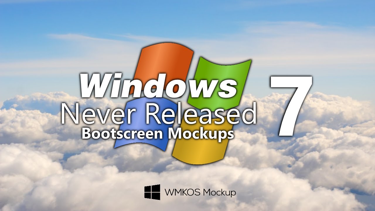 Windows Never Released Bootscreen Mockups 7 - YouTube