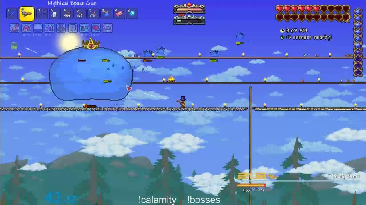 King Slime Terraria Calamity (Master + Death Mode, For The Worthy