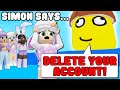 Silly simon says with fans roblox