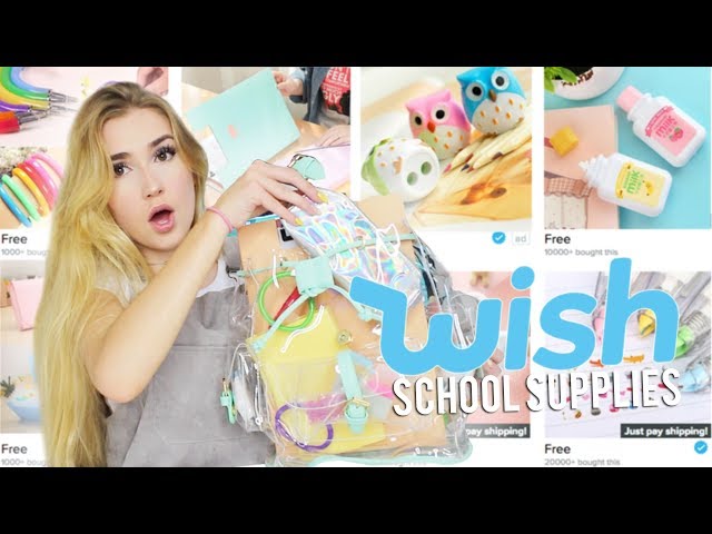 BACK TO SCHOOL SUPPLIES FROM WISH.COM!!