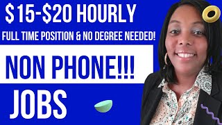 Make $15-$20 Hourly From Home| No Degree Needed| Best Non Phone Work From Home Jobs| Hiring Fast
