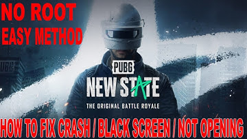How To Fix Pubg New State Not opening | Crash Fix For Android Users | No Root  | 100% WORKING 🔥🔥