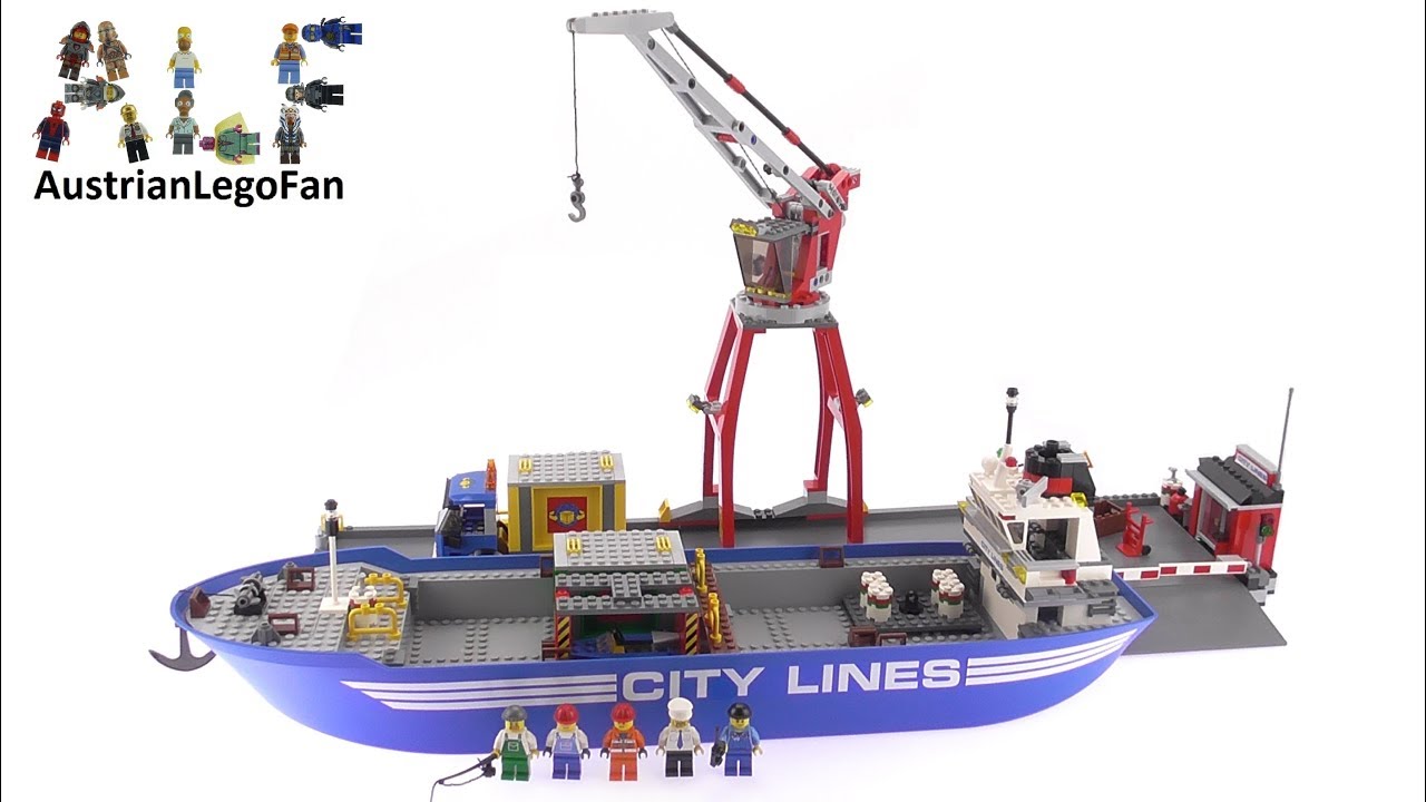 Lego City 7994 City Harbour - Lego Speed Build Review ...