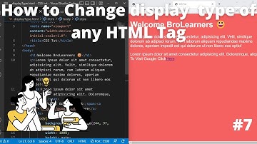 How to convert Block level element into inline | How to convert inline level element to block