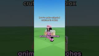 How to make animated crutches in roblox!👀