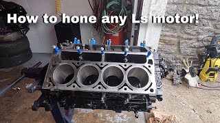 HOW TO HONE A LS 5.3 iron block! (240sx series) 