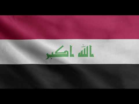 Iraq Waving Flag 4k Loop Free Download