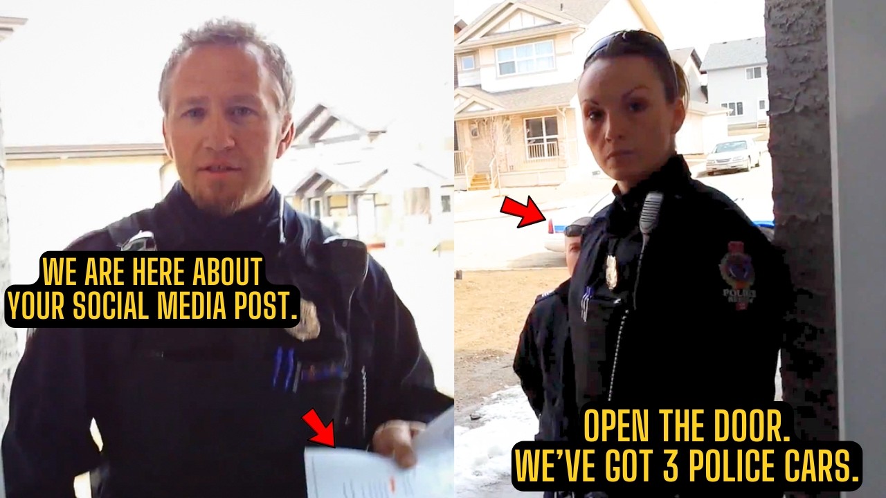 Three Cop Cars Show Up At His Home Over A Social Media Complaint