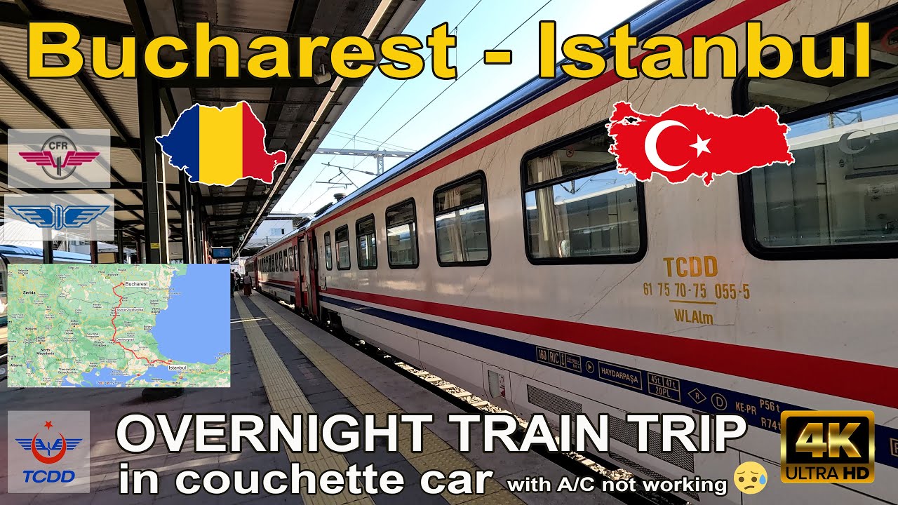Train trip from 🇷🇴 Bucharest 🇷🇴 to 🇹🇷 Istanbul 🇹🇷 in a couchette car on a very hot June day.