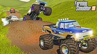 MONSTER TRUCK MADNESS | RACES + RUMBLES | FARMING SIMULATOR 2019