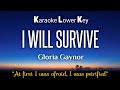 Gloria gaynor  i will survive karaoke lower key