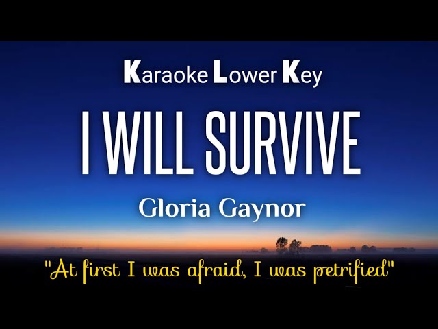 Gloria Gaynor - I Will Survive Karaoke Lower Key class=