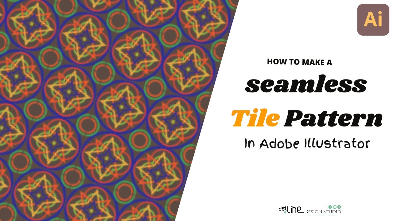 Adobe illustrator tutorial | How to make geometric seamless pattern in ...