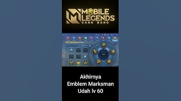 Emblem Marksman level 60 #ShortsMobileLegendsBangBang