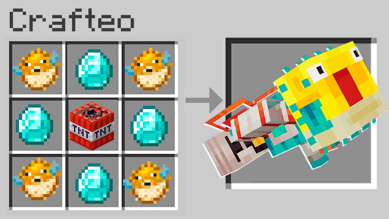 ¡CRAFTEE un SUPER CAÑON de Pez Globo TROLL! 🐡🤣
