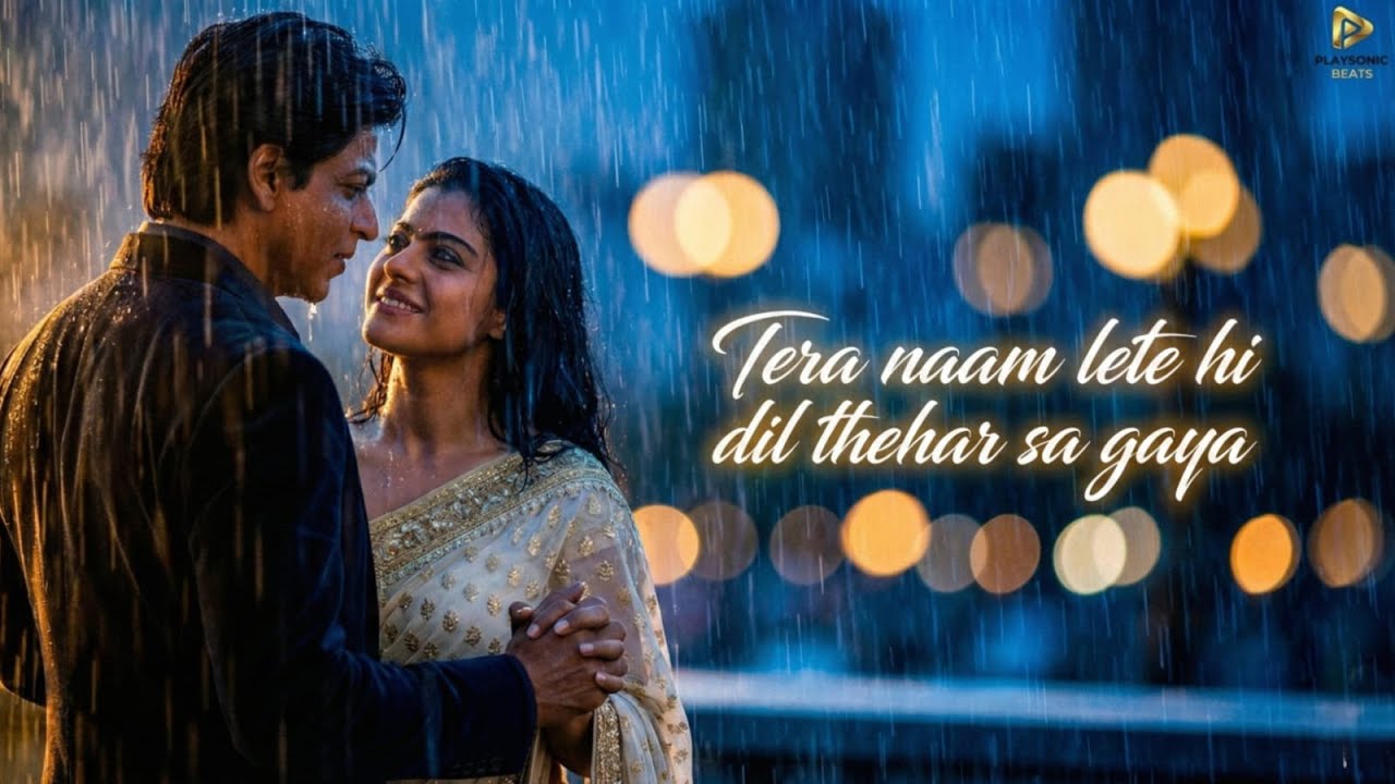 Tera Naam Lete Hi Dil Thehar Sa Gaya | Romantic Bollywood Love Song | SRK–Kajol Vibes