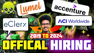 Off campus hiring 2019 to 2024 | IT Jobs for freshers | Latest of campus drive | Sharmilan